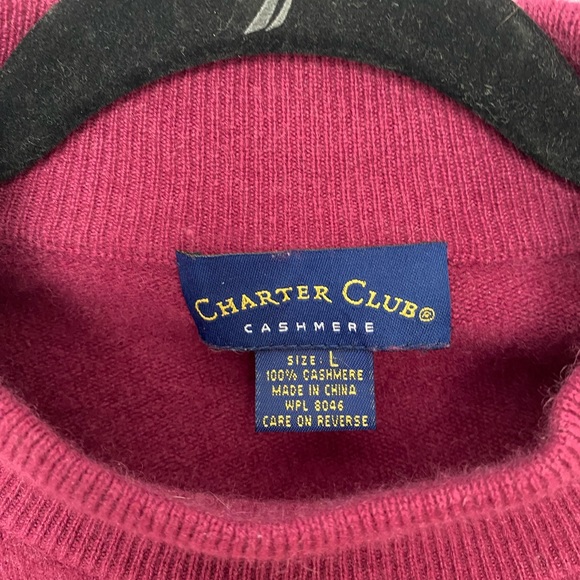 Charter Club | Mock Neck 2 Ply Cashmere Sweater - Picture 3 of 3